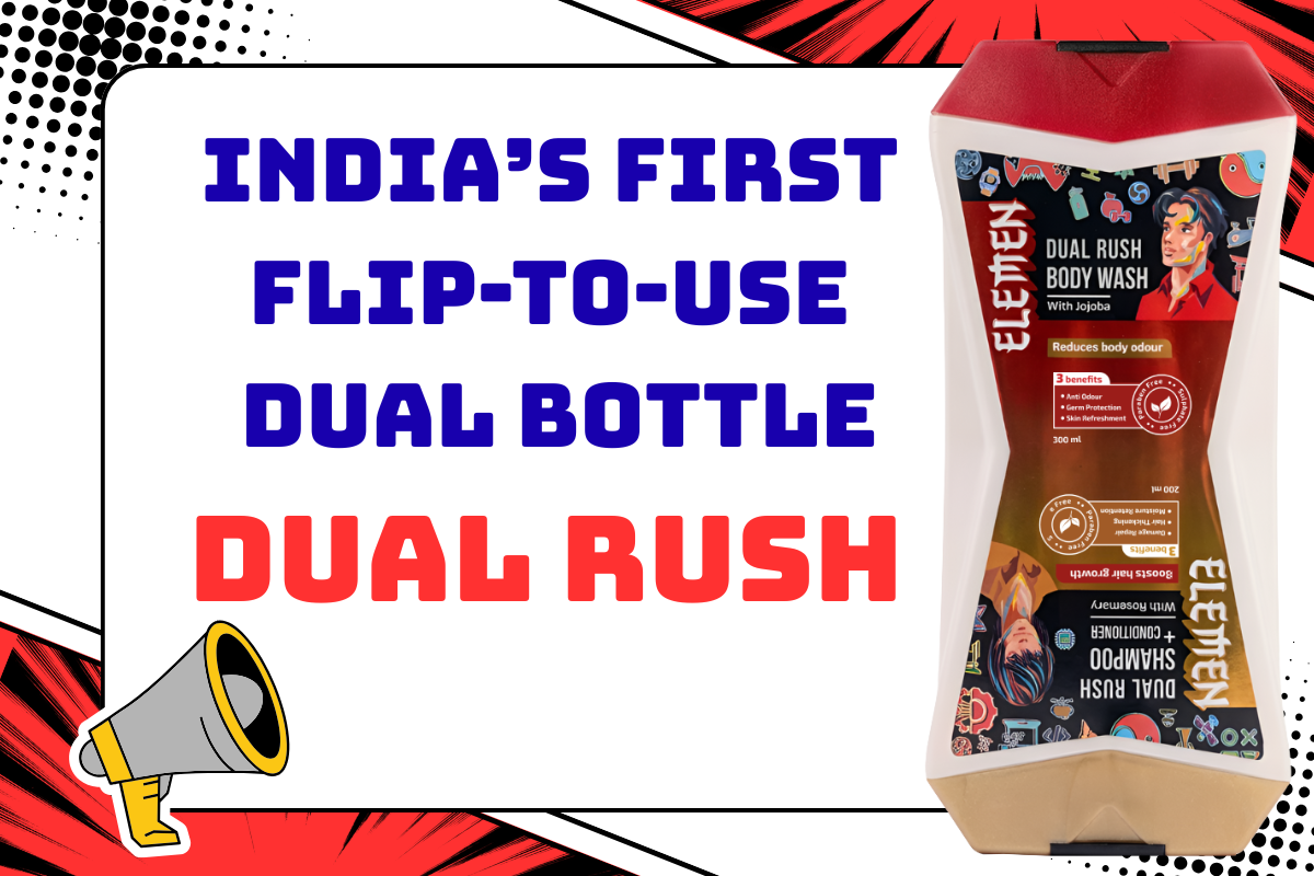Introducing the First Flip-to-Use Dual Bottle: Body Wash on One Side, Shampoo + Conditioner on the Other