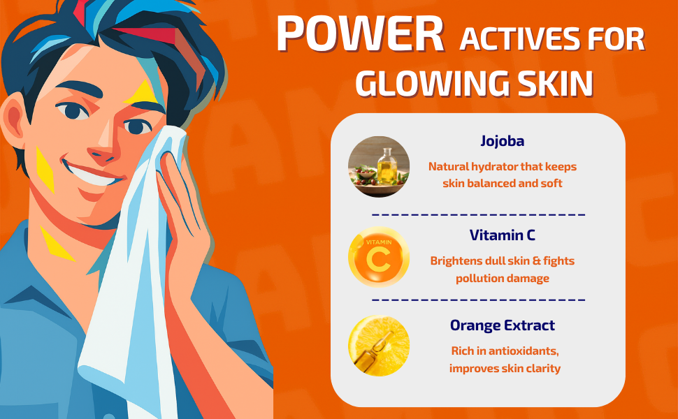 Vitamin C Facewash (120ml) with Jojoba and Orange extracts