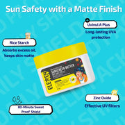 Best Moisturizer For boys Skin - Moisturizing Sunscreen Butter SPF 50+ - Sun Safety with a Matte finish