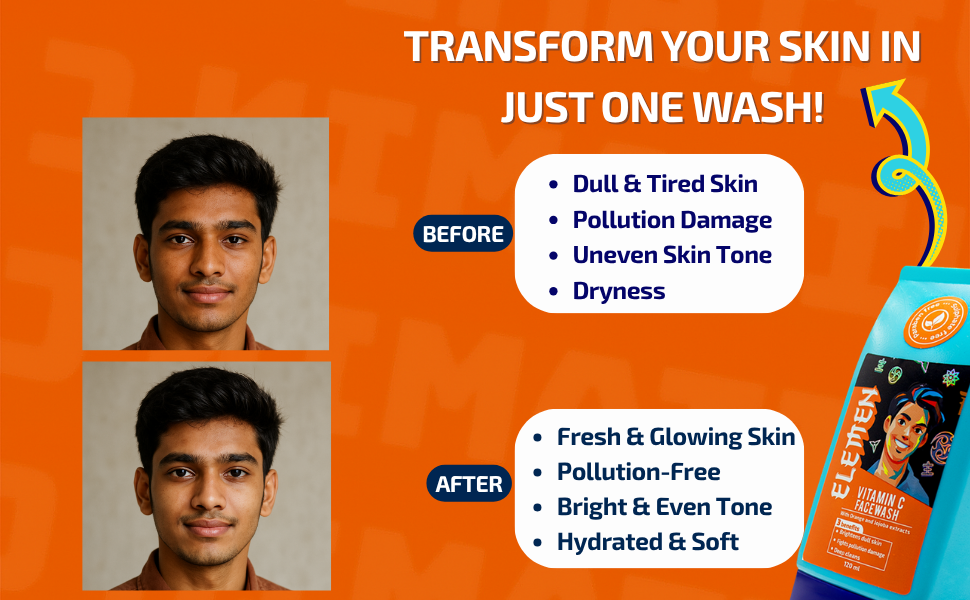 Vitamin C Facewash (120ml) with Jojoba and Orange extracts