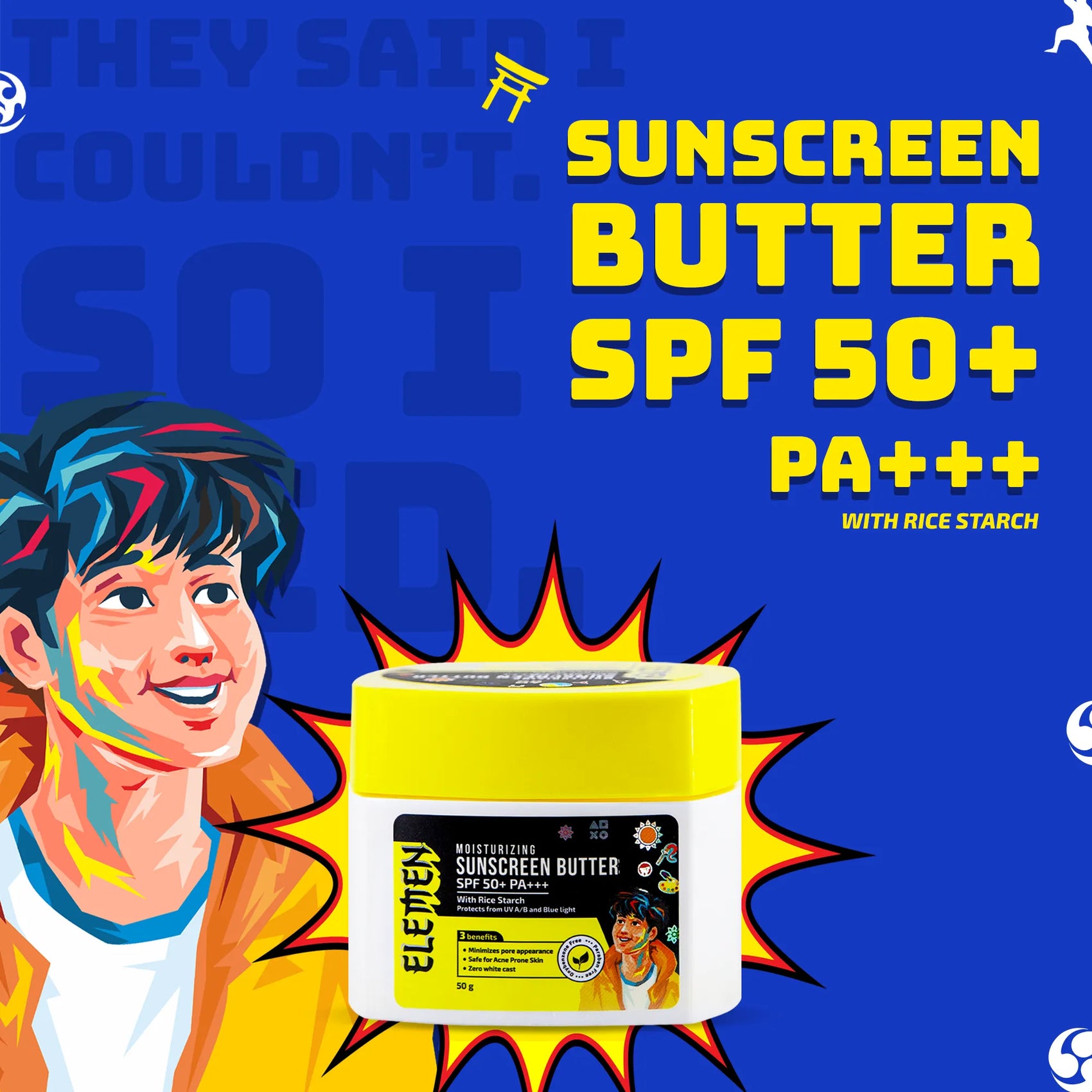 Moisturizing Sunscreen Butter SPF 50+ PA+++ (50g)