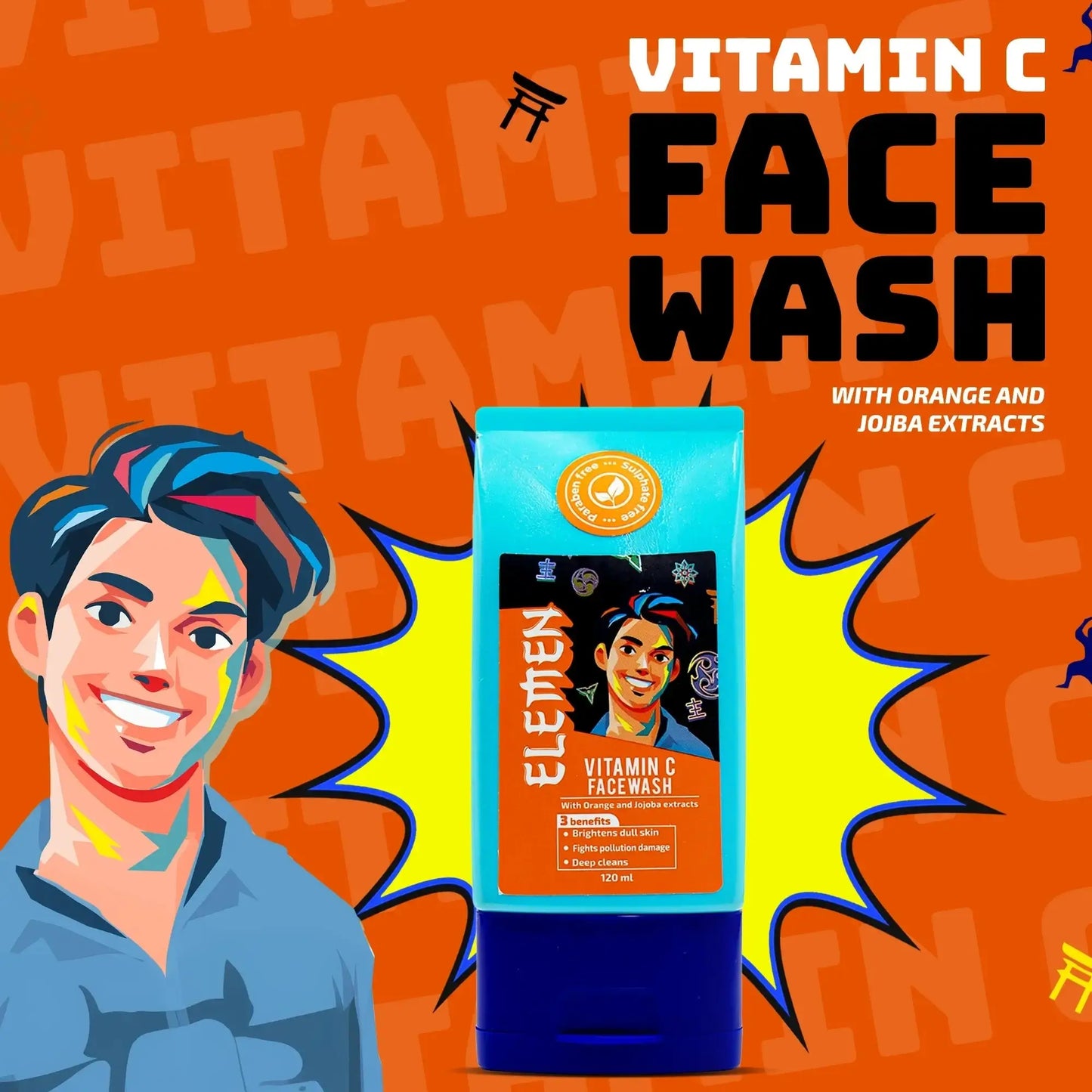 Glow Up Starts Here – Vitamin C Brightening Face Wash 120ml for Fresh Teen Skin