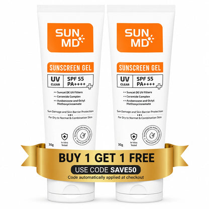SunMD Sunscreen Gel SPF 55 PA++++| With Ceramides.