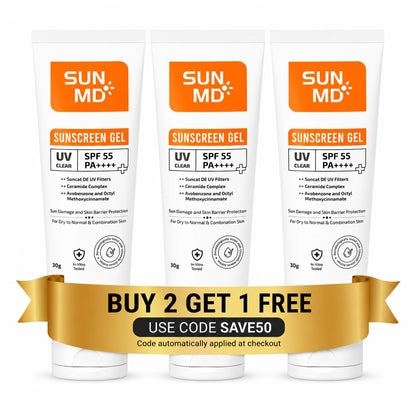 SunMD Sunscreen Gel SPF 55 PA++++| With Ceramides.