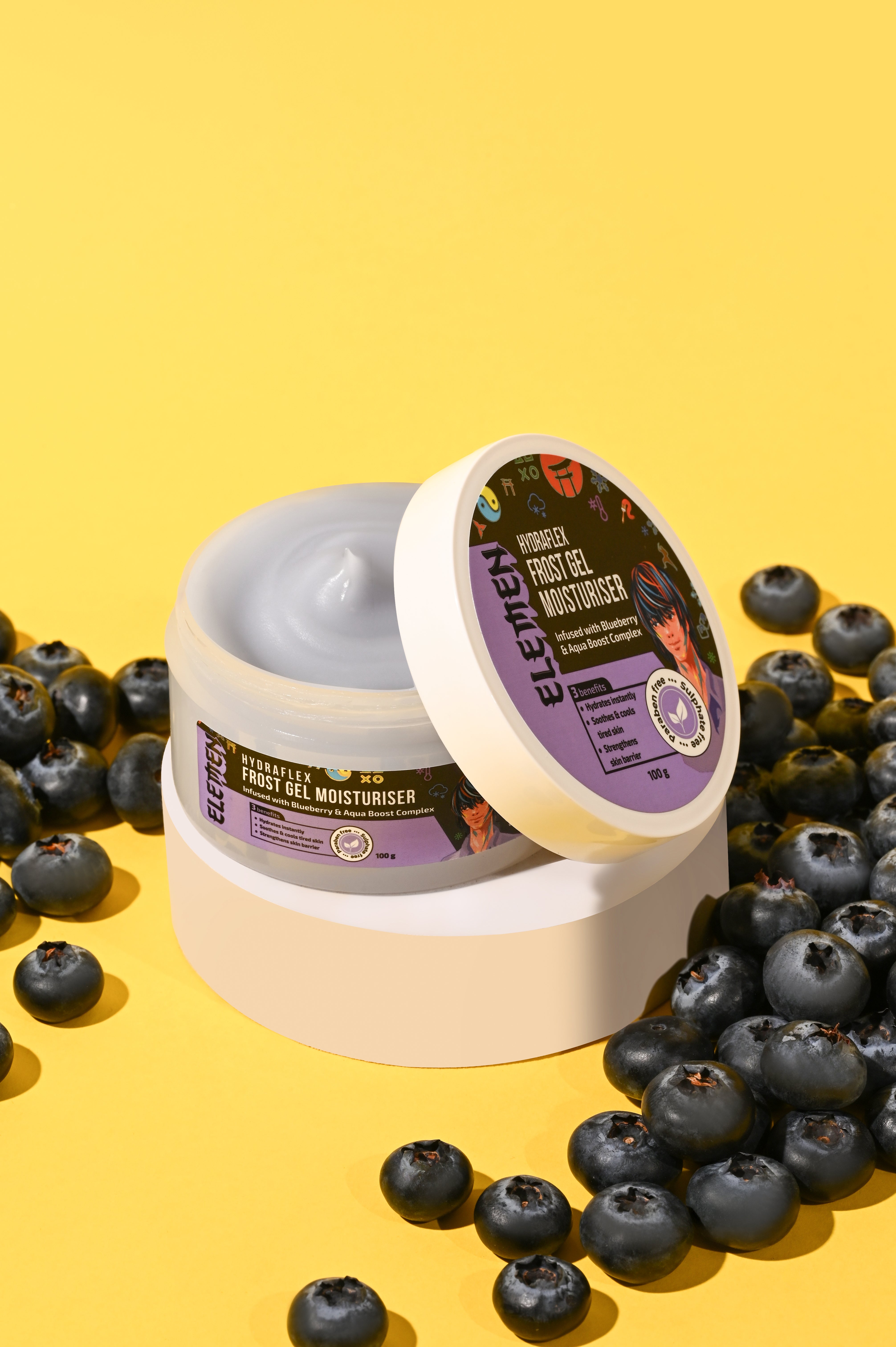 Hydraflex Frost Gel Moisturiser (100g) with Blueberry and Aqua boost complex