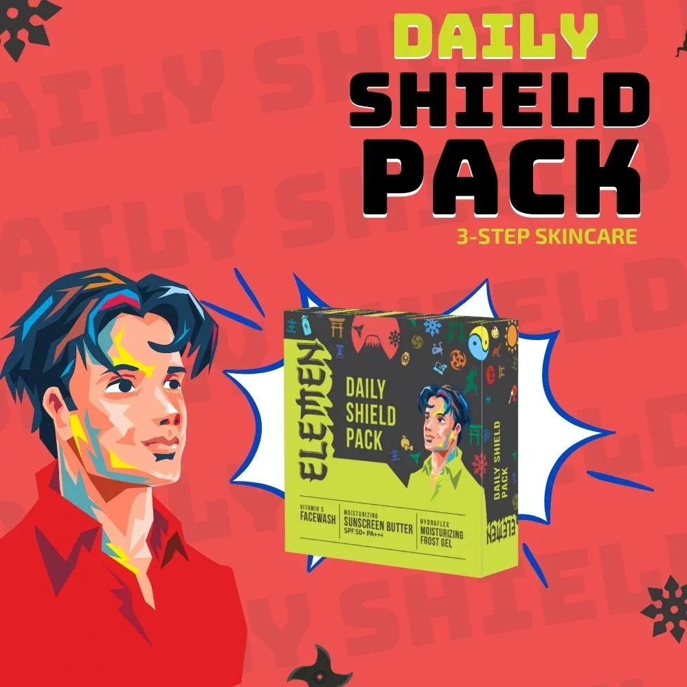 Daily Shield Pack: Facewash + Moisturiser + Sunscreen for boys & men