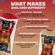 Elemen Dual Rush Body Wash and Shampoo For Boys & Men