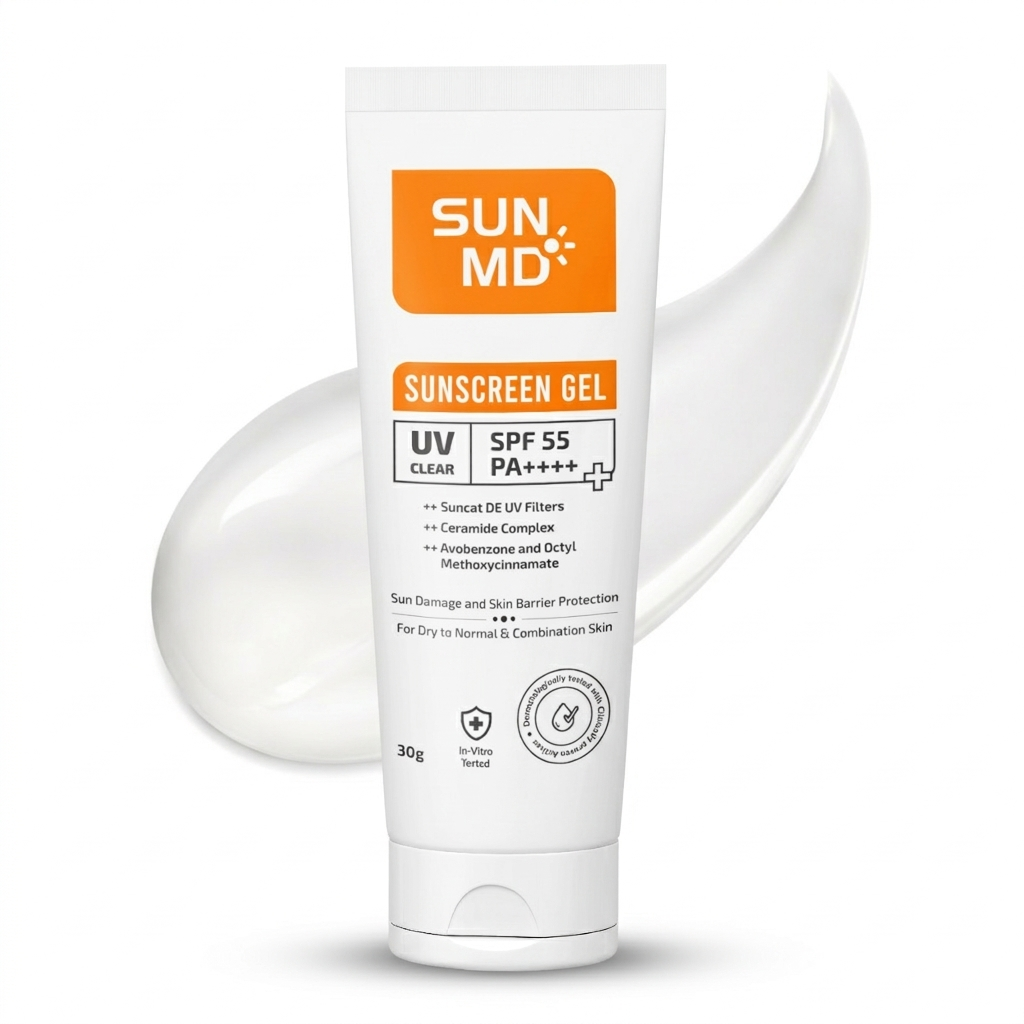 SunMD Sunscreen Gel SPF 55 PA++++| With Ceramides.