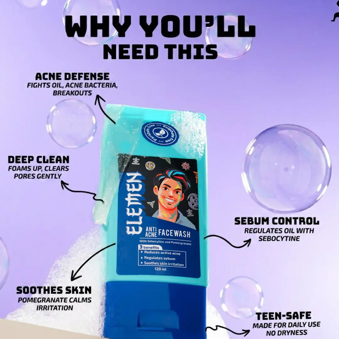 Kill Pimples Fast – Anti-Acne Face Wash 120ml for Clear Skin Every Morning