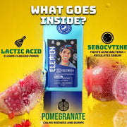 Sebocytine, Pomegranate Extract & Lactic Acid skincare for boys